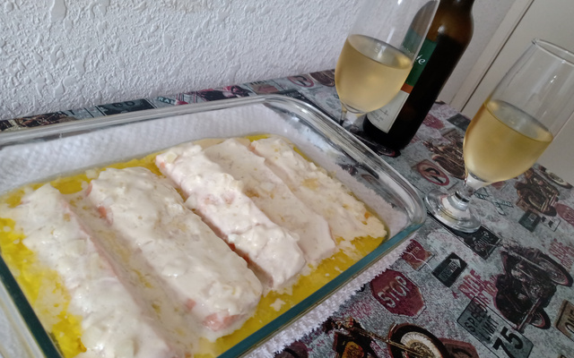 Salmão com molho de limão