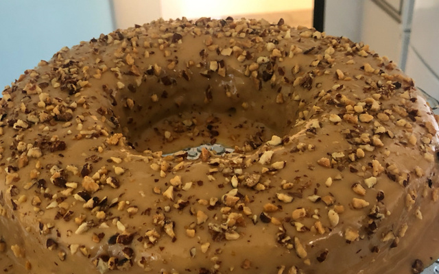 Bolo molhadinho de doce de leite