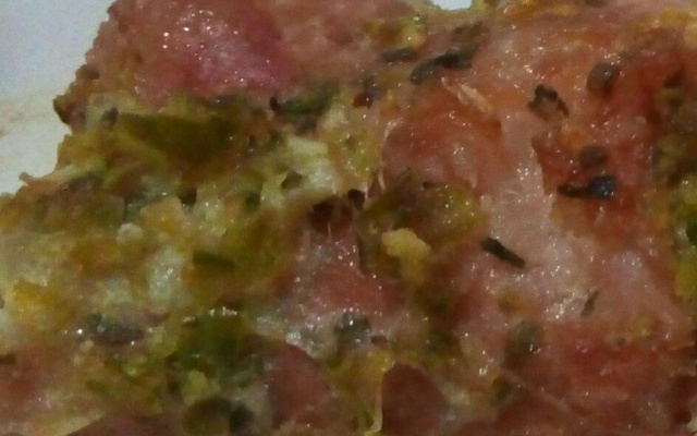 Linguiça temperada no forno