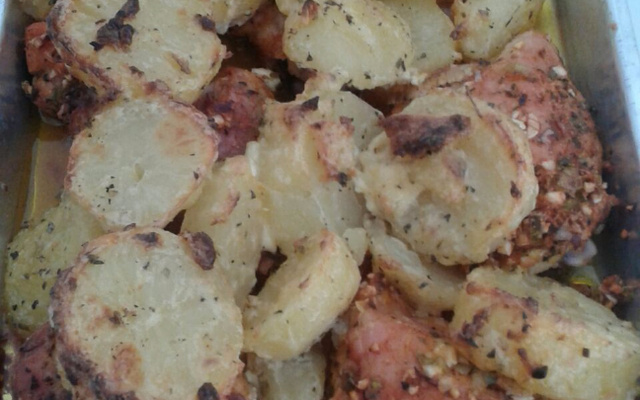 Frango com batatas ao forno