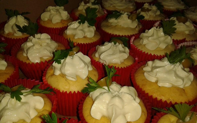 Cupcakes salgados da Aline