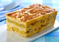 Torta de banana com pão de forma