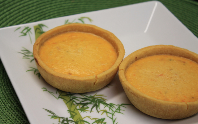 Quiche de tomate seco com mussarela de búfula
