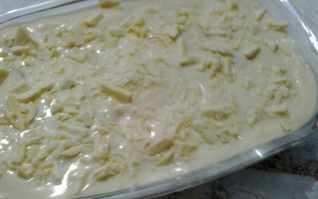 Pave de chocolate branco da Mamãe.