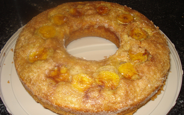 Bolo cuca de banana especial da tarde