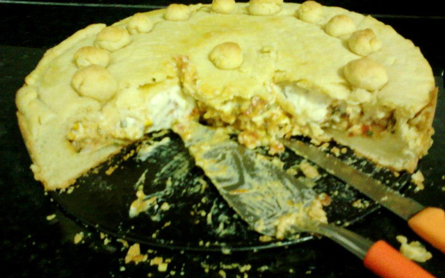 Torta de camarão (com massa de empada)