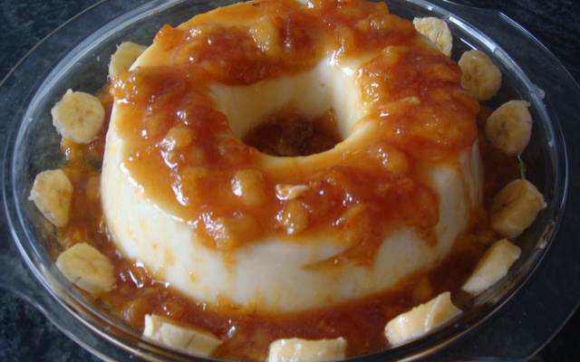 Pudim de bananas
