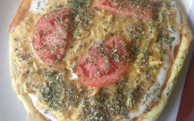Pizza fake de crepioca da Jeeh