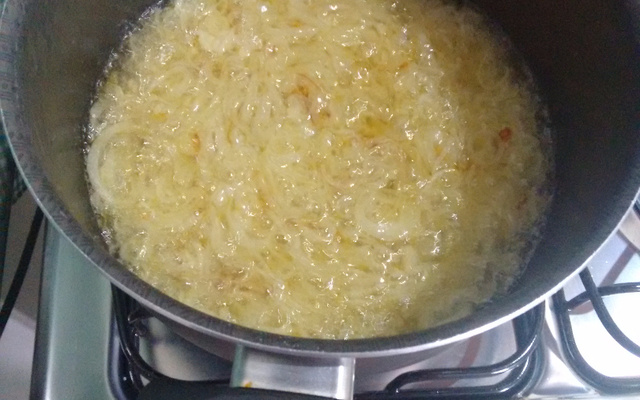 Farofa de cebola da Aline