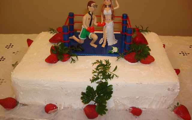 Bolo de gelado de morango Claudiakucau