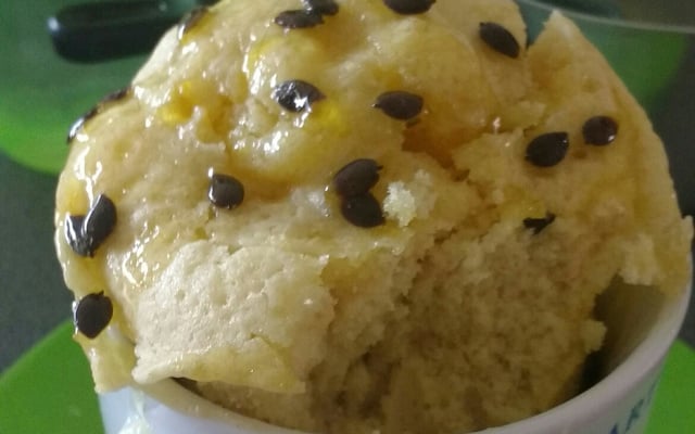 Bolo de caneca sabor maracujá de micro-ondas