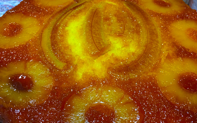 Bolo Caramelado de banana