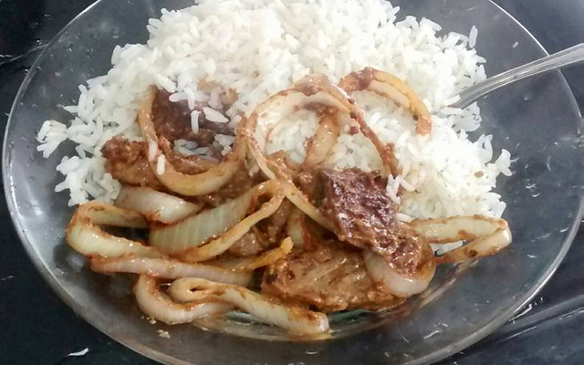 Coxão duro frito com maionese