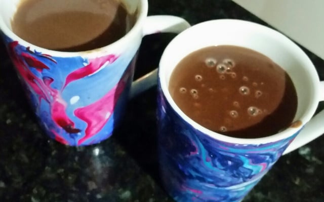 Chocolate quente simples para Inverno