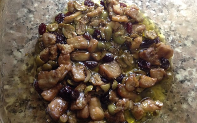 Salada de berinjela no microondas