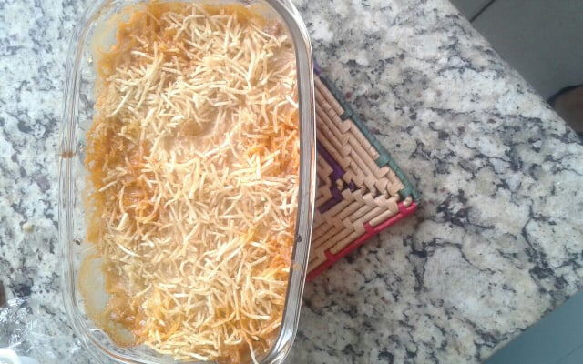 Bife de lombo com requeijão