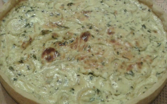 Quiche fácil de cebola