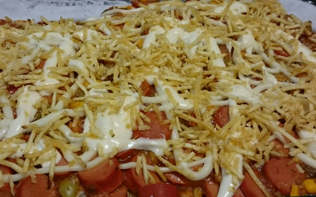 Cachorro quente de forno