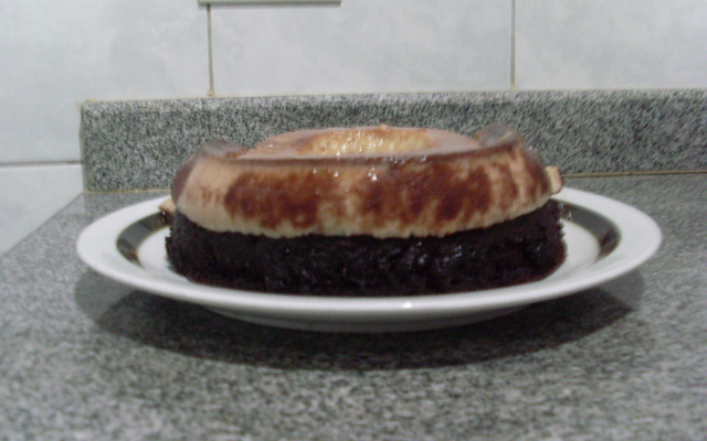 Bolo pudim de chocolate