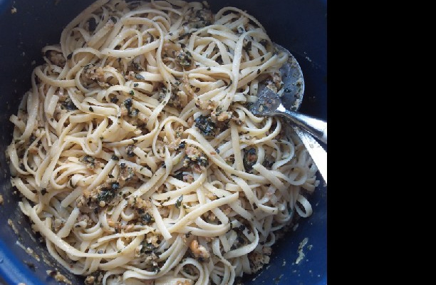 Penne ao molho pesto