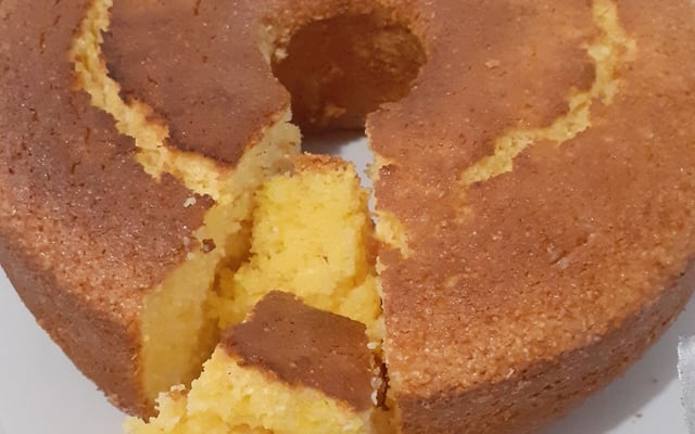 Bolo de flocão de milho