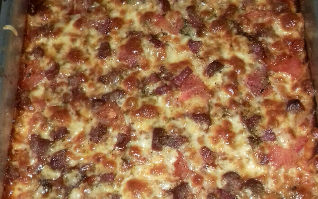 Massa de pizza no liquidificador