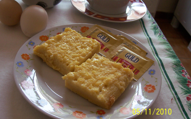 Bolo de fubá cremoso diet