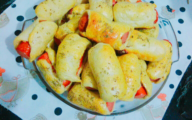 Enroladinho de salsicha