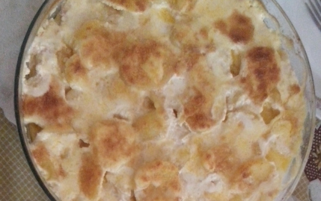 Batata gratinada tunada