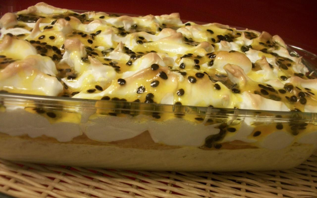 Pavê mousse de maracujá