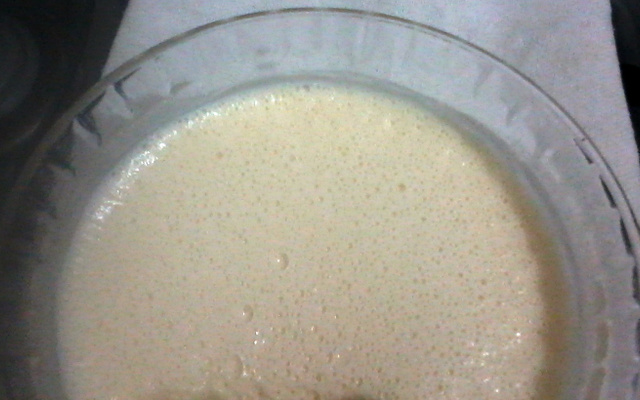 Mousse simples de chocolate branco