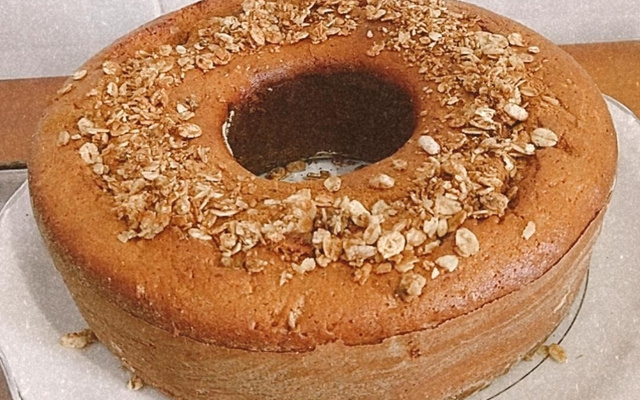 Bolo de banana e aveia da Vivi