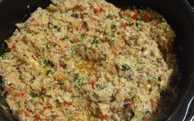 Casquinha de caranguejo cremosa