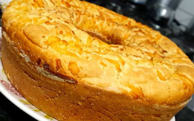 Bolo de goma com queijo fofinho