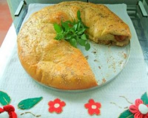 Pão recheado da Angela