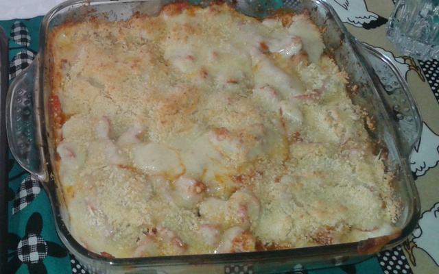 Lasanha de salsicha