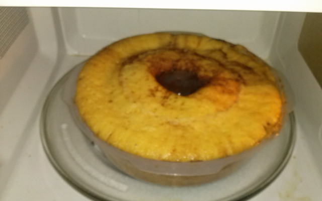 Bolo de fubá para microondas