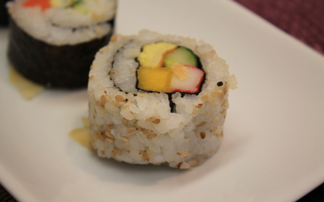 Sushi de legumes fácil