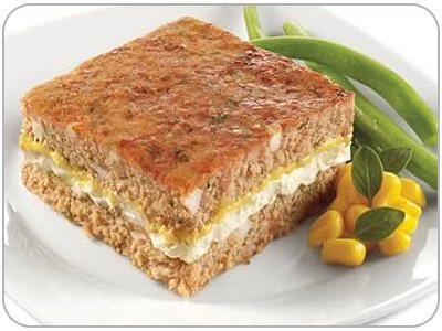 Bolo de carne moída e philadelphia