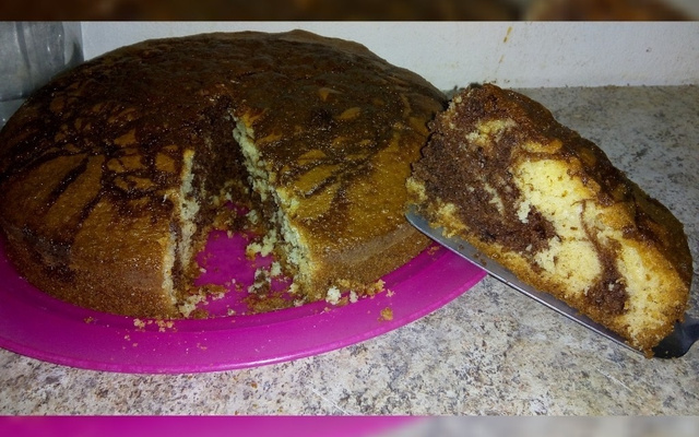 Bolo mesclado fácil e rápido