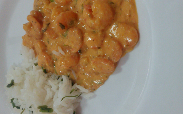 Estrogonofe de camarão