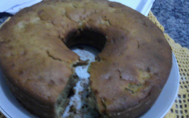 Bolo de maçã com banana
