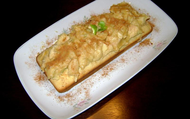 Bolo de maçã cremoso