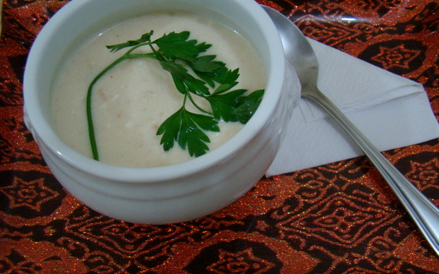 Creme de couve-flor à minha moda