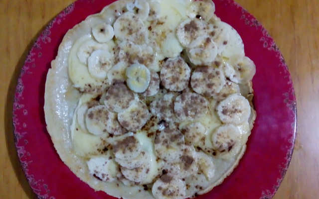 Crepioca de banana light ou não