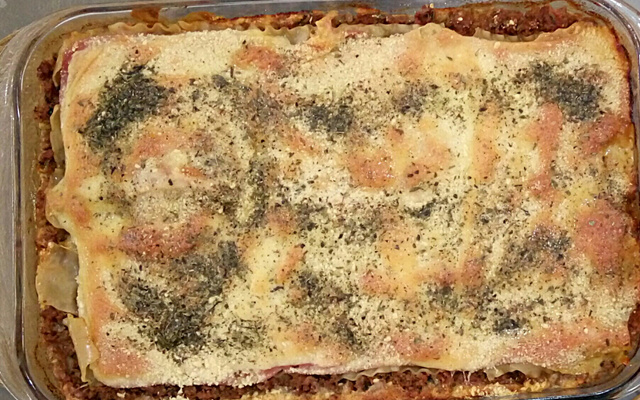 Lasanha bolonhesa à moda do Lucão