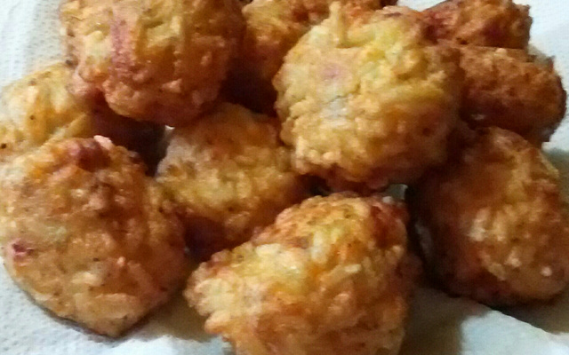 Bolinho de arroz prático