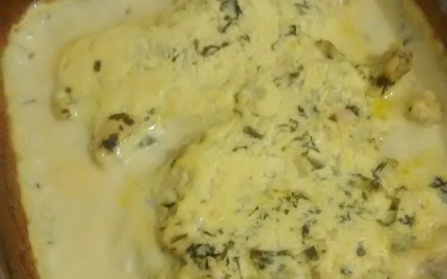 Filé de frango ao molho de mostarda ao forno