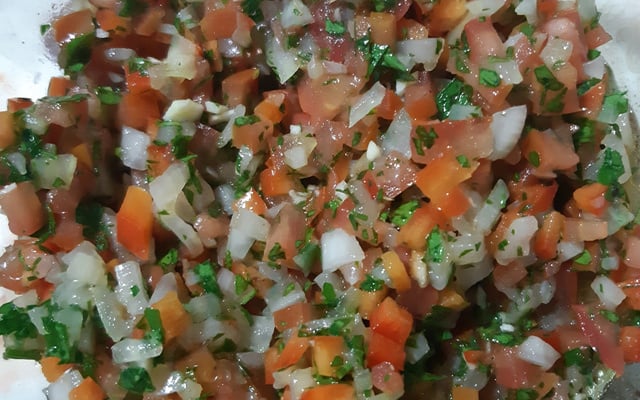 Vinagrete com salsinha