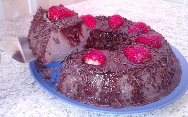 Pudim fácil de chocolate